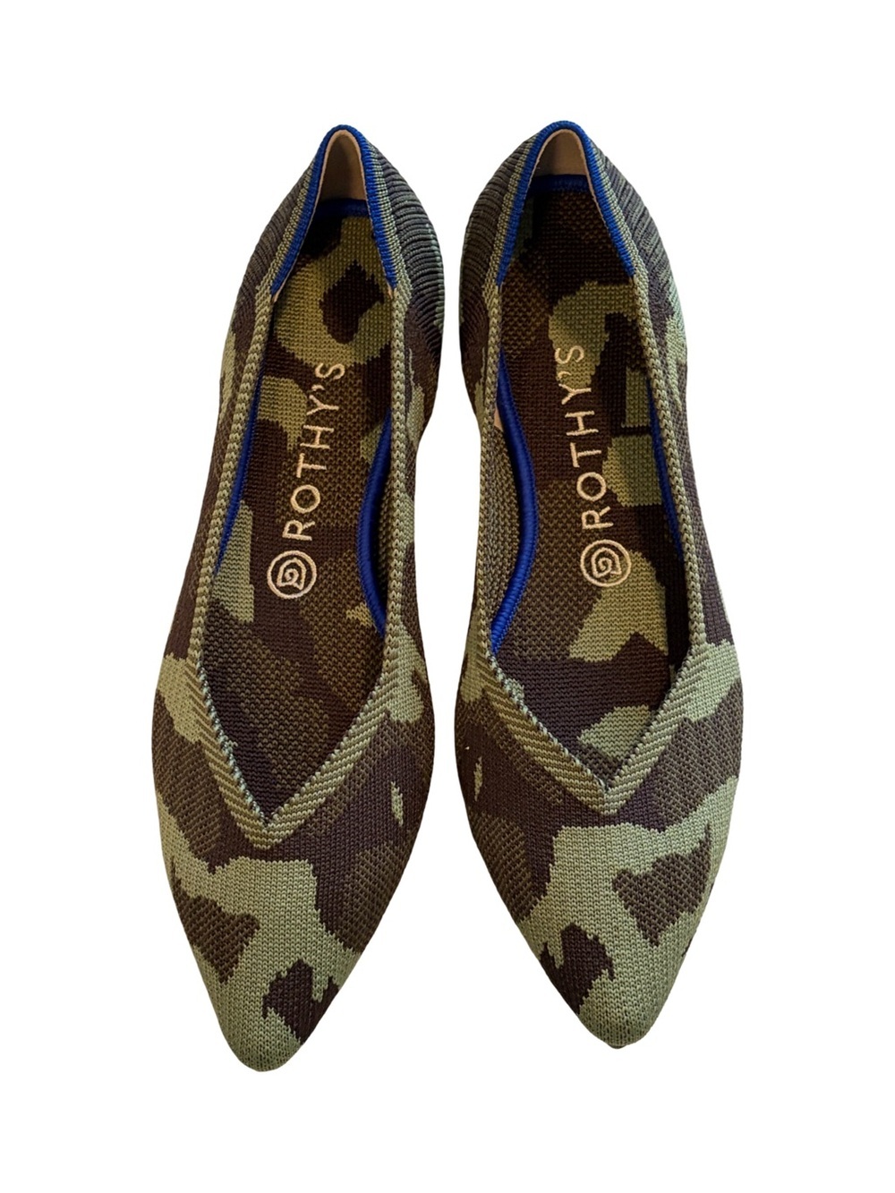 Rothy’s NIB The Point Flats Camouflage Women’s Size 9 - Picture 4 of 7